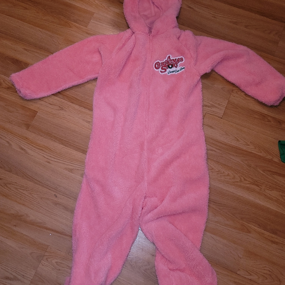 MENS OFFICAL CHRISTMAS STORY COSTUME PAJAMA ONSIE  SIZE LARGE